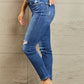 BAYEAS Mid Rise Distressed Slim Jeans