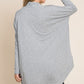 BOMBOM Open Front Long Sleeve Cocoon Cardigan