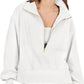 Half Zip Up Collared Sweatshirts