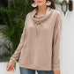 Ivy Lane Cowl Neck Drop Shoulder Sweatshirt