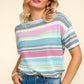 Haptics Waffle Stripe Short Sleeve T-Shirt