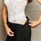 Perfee Spaghetti Strap Lace Bodysuit