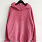 Drawstring Long Sleeve  Hooded Sweater