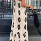 Printed Single Shoulder Maxi Dress