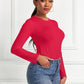 Round Neck Long Sleeve Bodysuit