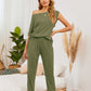 Boat Neck Top and Pants Lounge Set