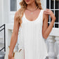 Eyelet Scoop Neck Wide Strap Tank