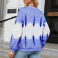 Gradient Round Neck Long Sleeve Sweatshirt