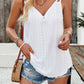 Devine Eyelet V-Neck Double Strap Cami