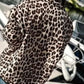 Leopard Open Front Long Sleeve Outerwear