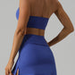 Halter Neck Tank and Slit Skirt Active Set