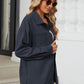 Button Up Dropped Shoulder Long Sleeve Outerwear