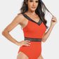 V-Neck One-Piece Swimwear