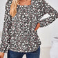 Full Size Square Neck Long Sleeve Blouse