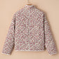 Floral Snap Down Long Sleeve Outerwear