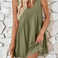 Plunge Wide Strap Mini Tank Dress