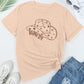 Hat Graphic Round Neck Short Sleeve T-Shirt