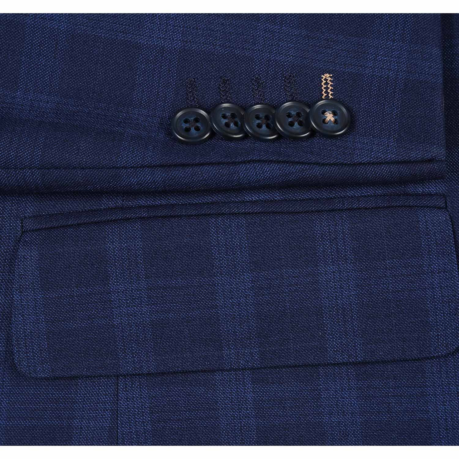 92-53-410EL Navy Check Suit