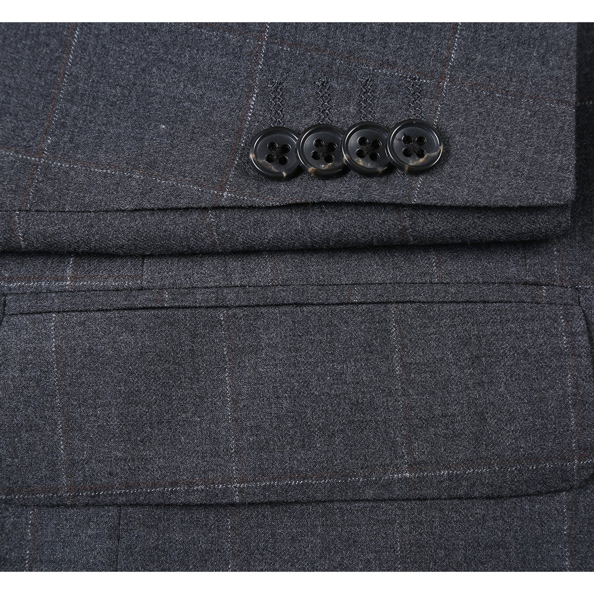 566-6 Men's Classic Fit Wool Suits