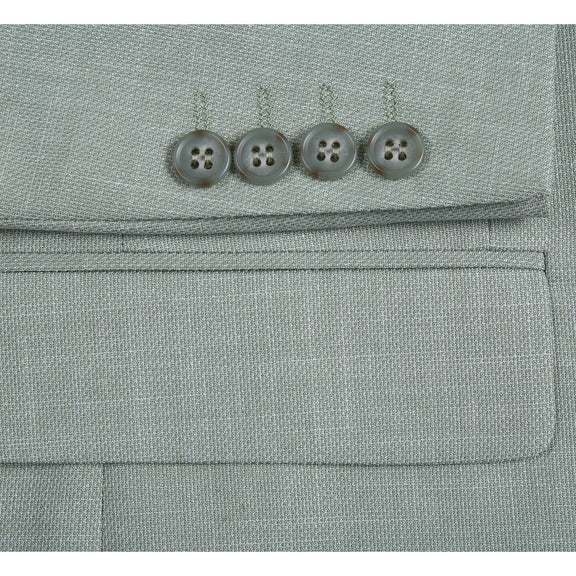 294-58 Men's New Slim Fit Blazer LIGHT GREEN L48 New Slim Fit
