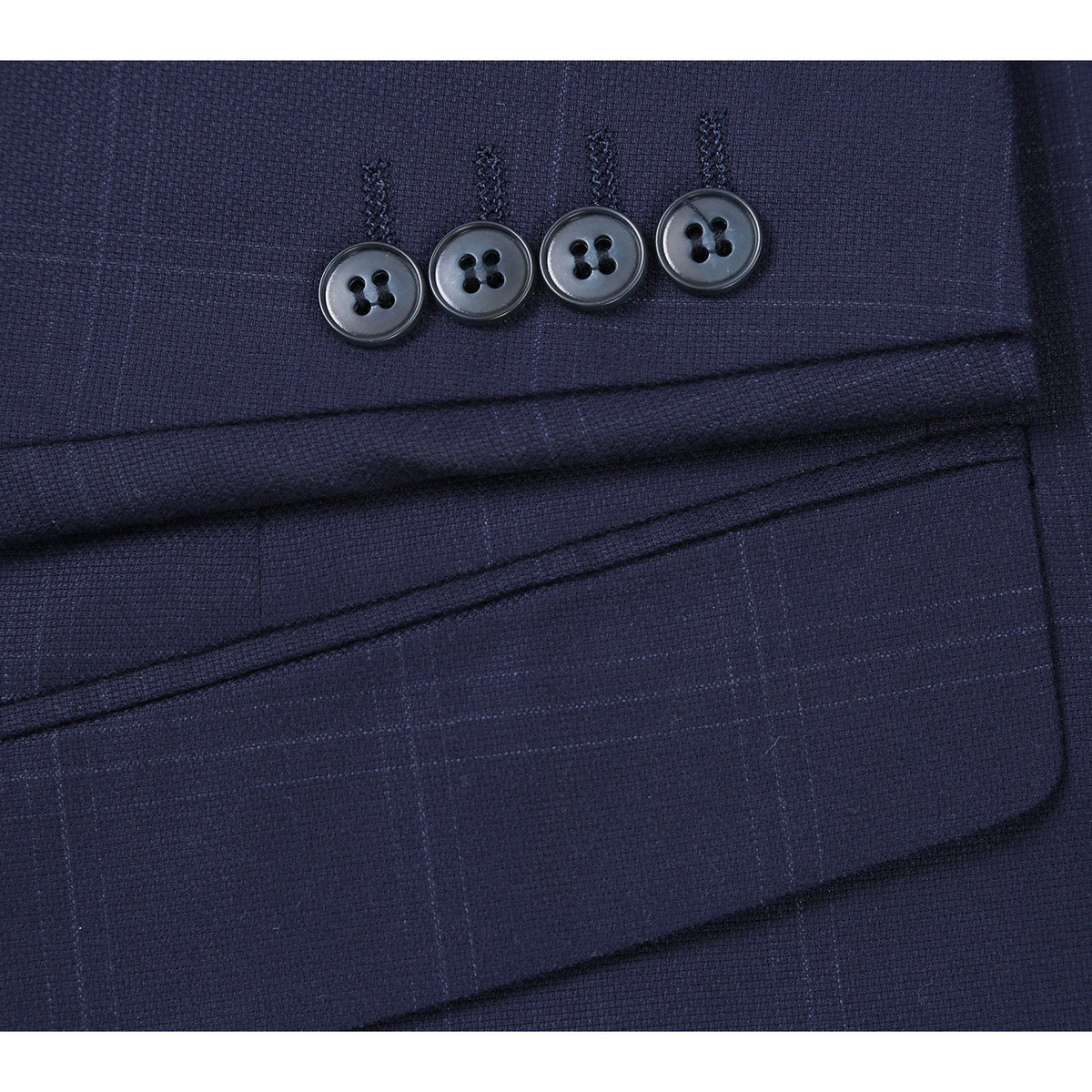 293-29 Men's New Slim Fit Checked Suits