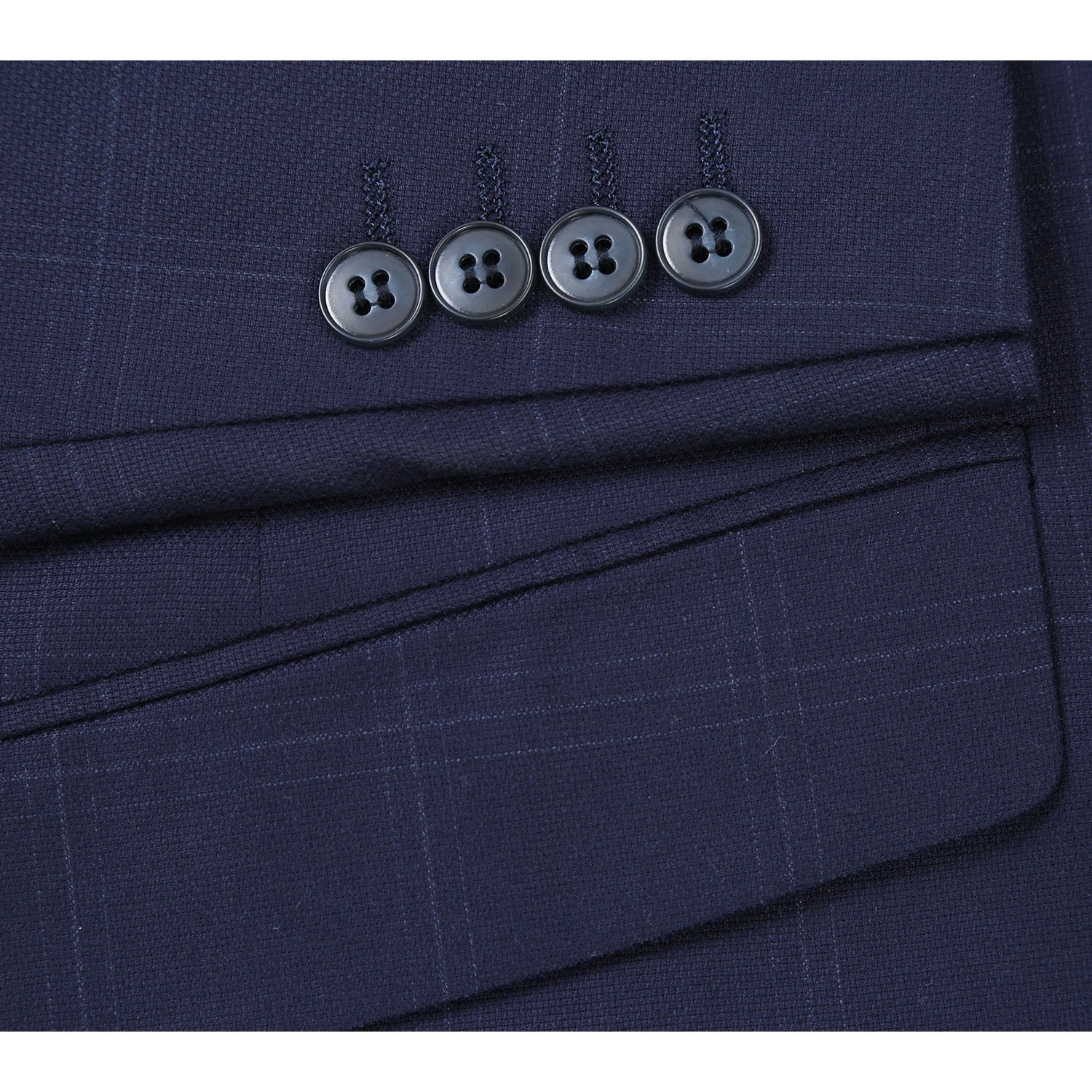 293-29 Men's New Slim Fit Checked Suits