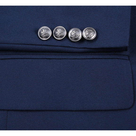 201-19 Men's Classic Fit Blazer NAVY L48 Classic Fit