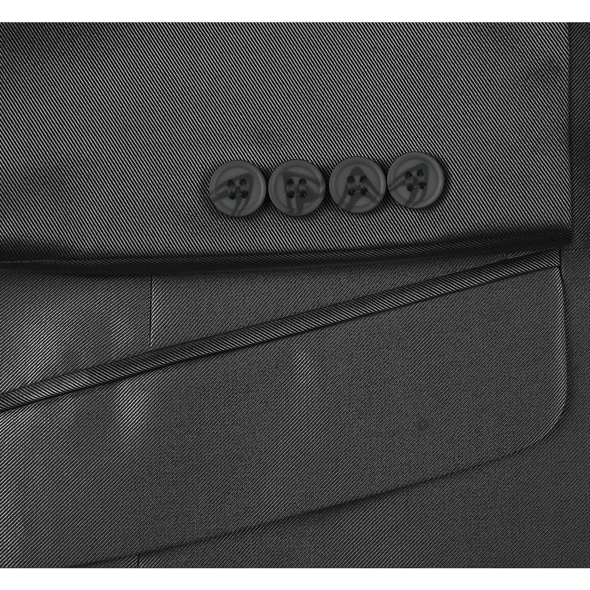 207-1 Men's Sharkskin Italian Styled Two Piece Suit