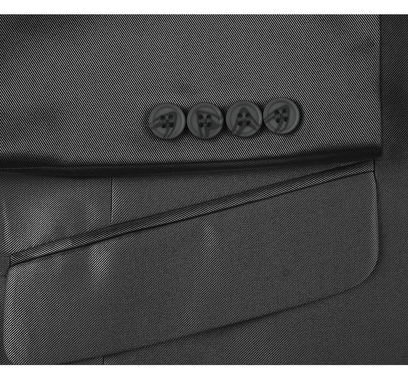 207-1 Men's Sharkskin Italian Styled Two Piece Suit