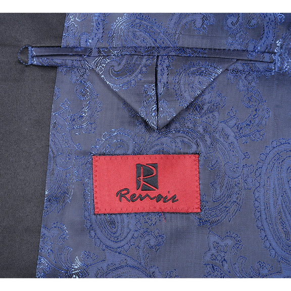 290-12 Men's New Slim Fit Tuxedo Jacket NAVY L48 New Slim Fit