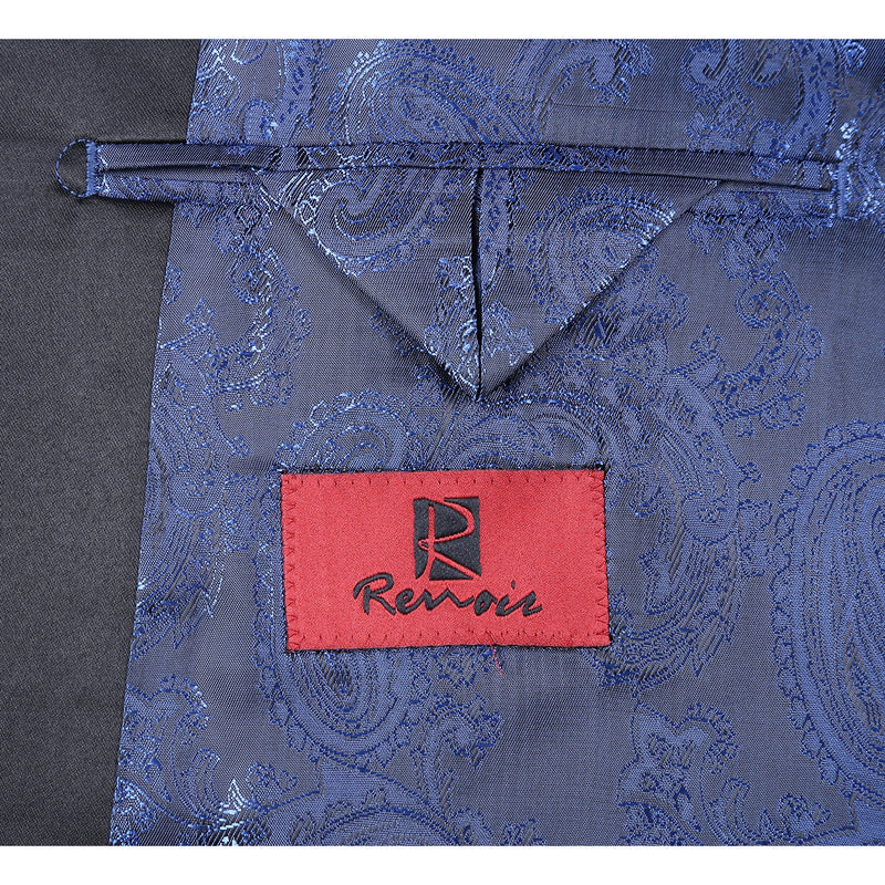 290-12 Men's New Slim Fit Tuxedo Jacket NAVY L48 New Slim Fit