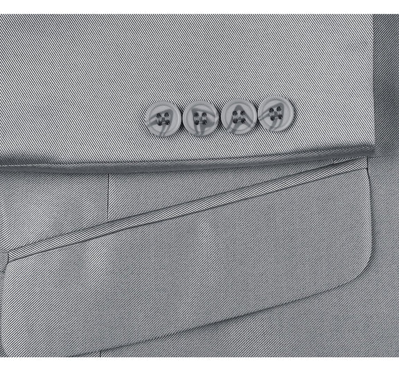 207-2 Men's Sharkskin Italian Styled Two Piece Suit