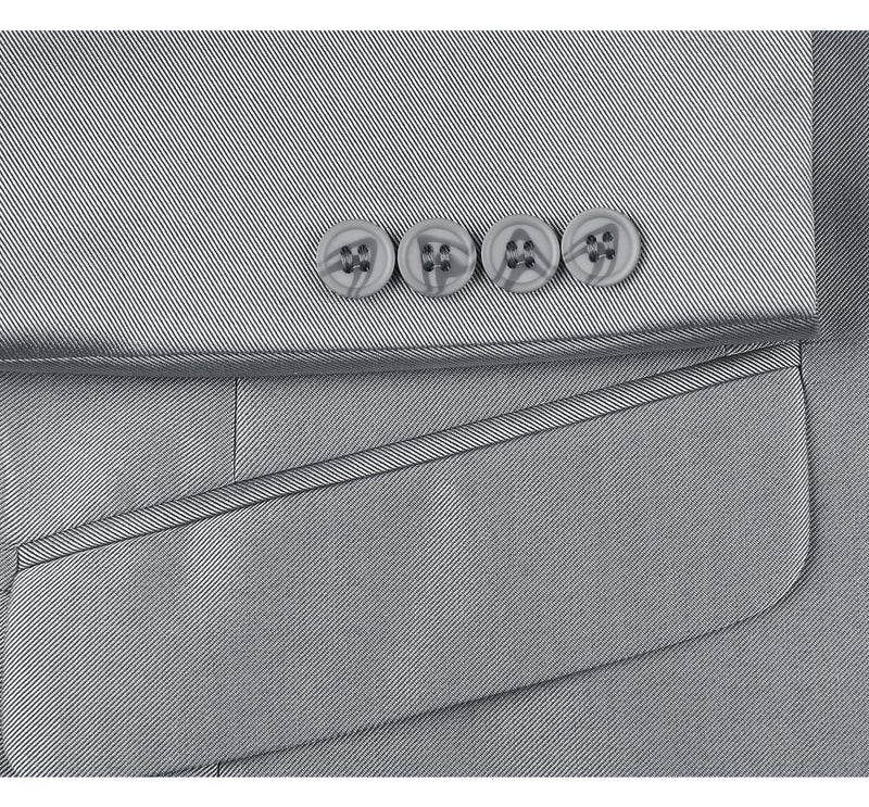 207-2 Men's Sharkskin Italian Styled Two Piece Suit