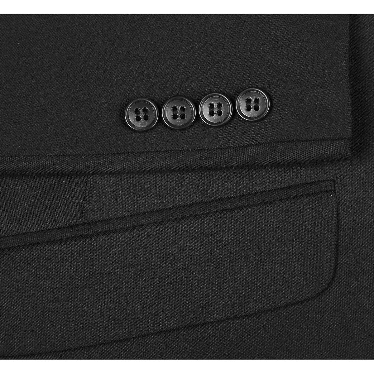 2110-1 Men's Slim Fit Solid Stretch 2-Piece Suit