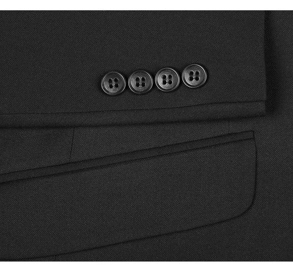 2110-1 Men's Slim Fit Solid Stretch 2-Piece Suit