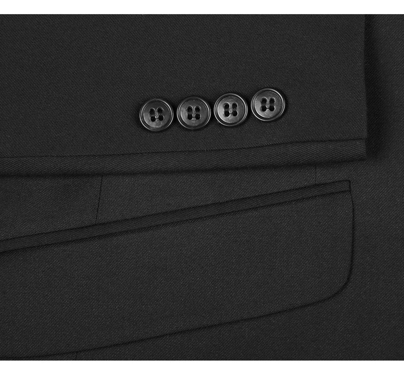 2110-1 Men's Slim Fit Solid Stretch 2-Piece Suit