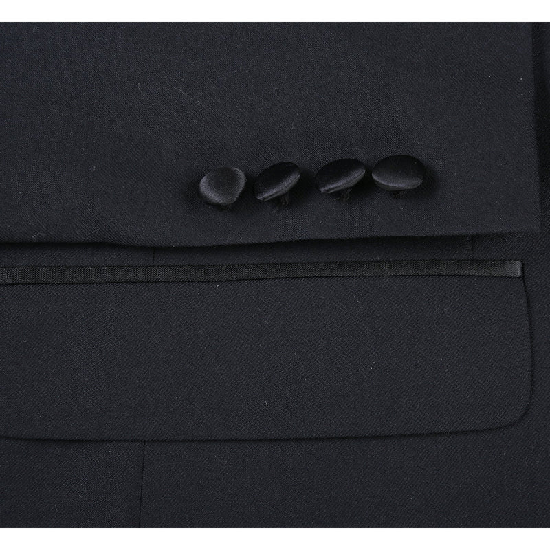 508B-1 Men's Satin Peak Wool Stretch Tuxedo