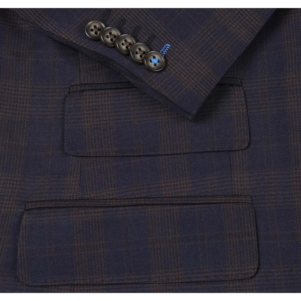 92-50-410EL Brown Check Suit
