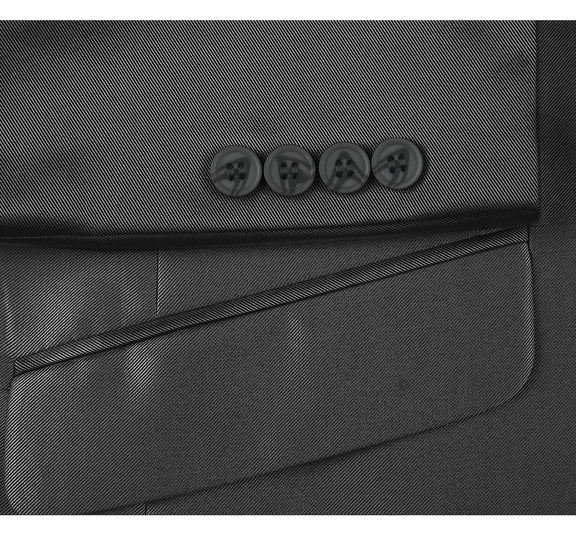 207-1 Men's Sharkskin Italian Styled Two Piece Suit