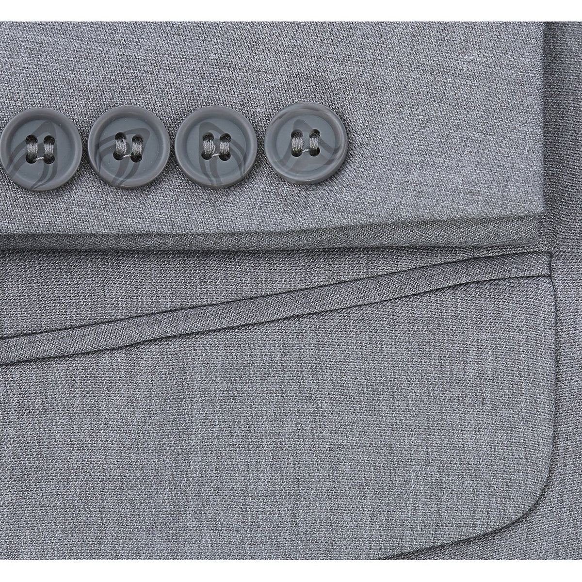 202-2 Men's 2-Piece Single Breasted Notch Lapel Suit