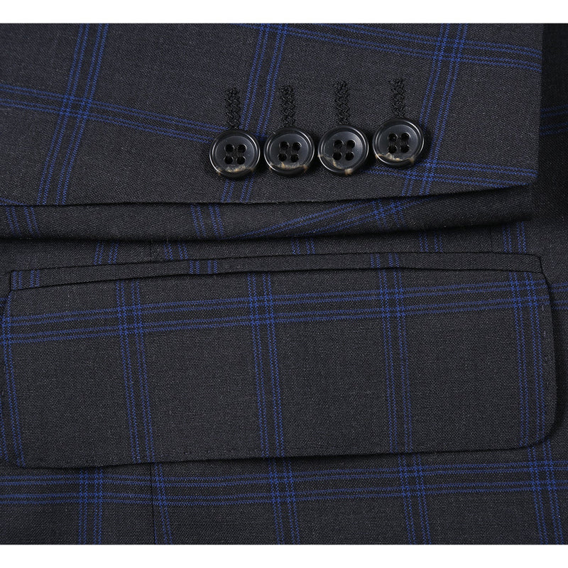 566-8 Men's New Slim Fit Wool Suits