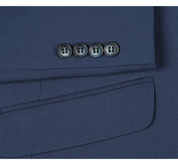 2110-19 Men's Slim Fit Solid Stretch 2-Piece Suit