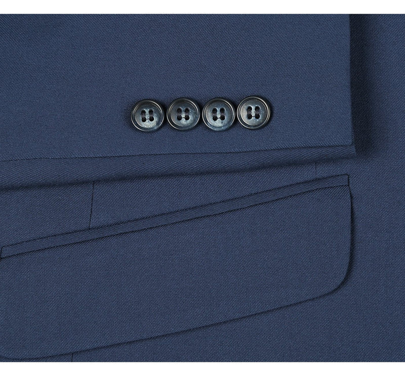 2110-19 Men's Slim Fit Solid Stretch 2-Piece Suit