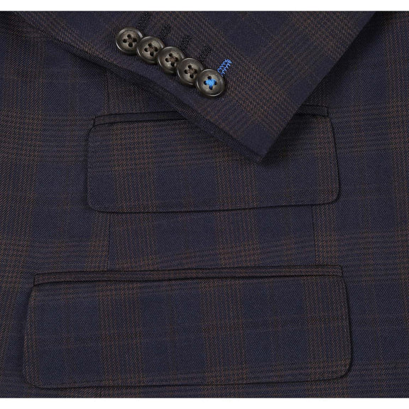 92-50-410EL Brown Check Suit