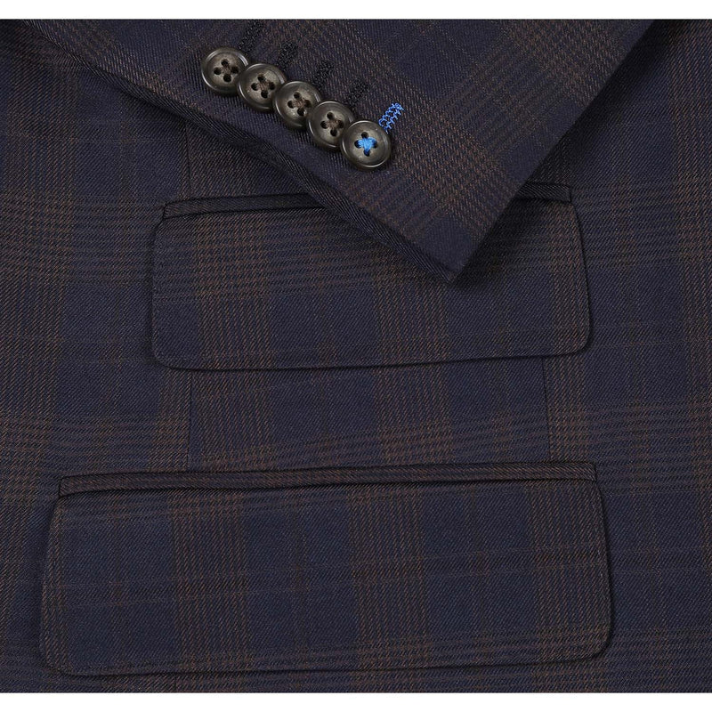 92-50-410EL Brown Check Suit