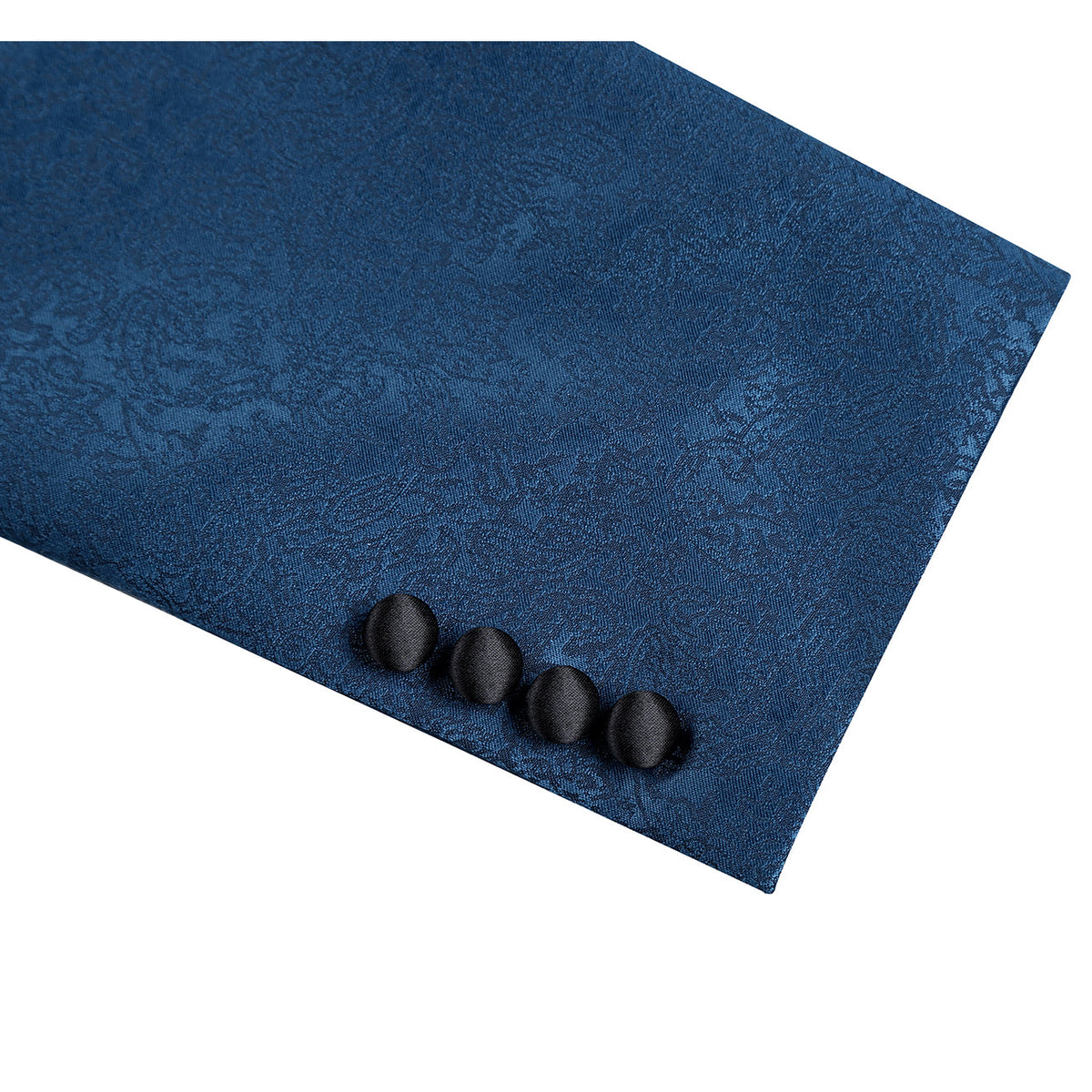 290-4 Men's Slim Fit Peak Lapel Tuxedo Blazer With Embroidered Pattern