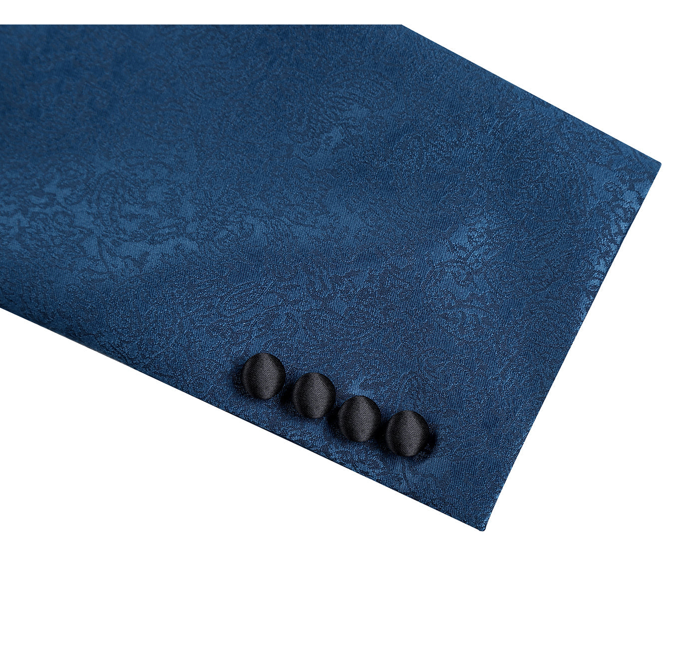 290-4 Men's Slim Fit Peak Lapel Tuxedo Blazer With Embroidered Pattern