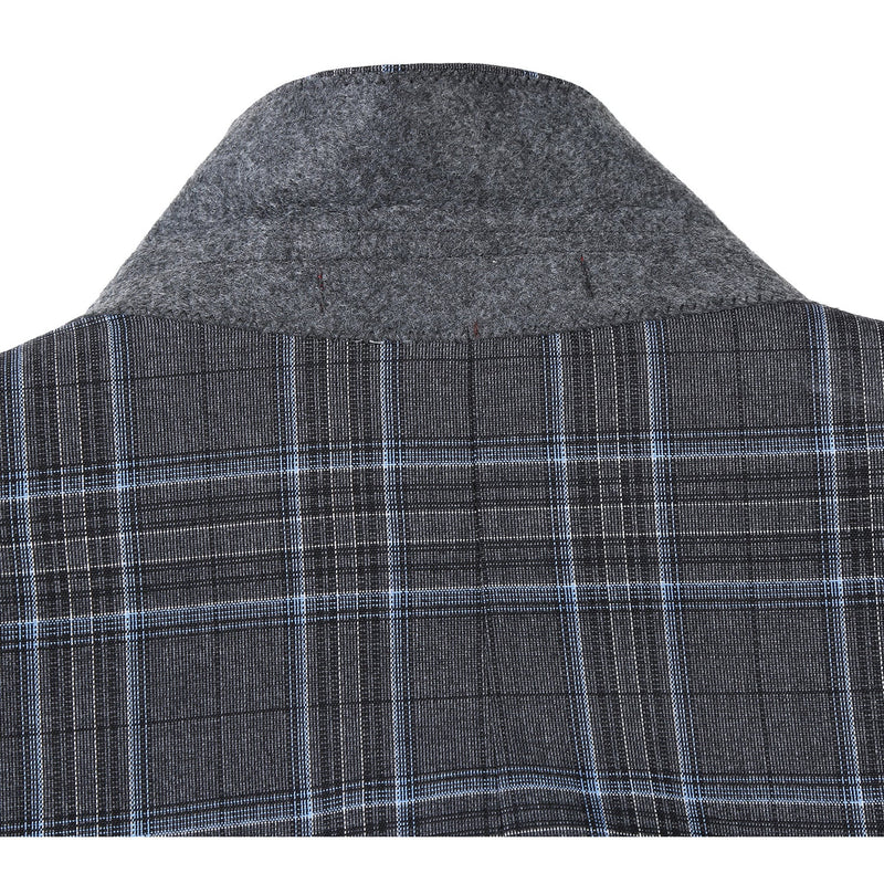 293-28 Men's Slim Fit Checked Suits