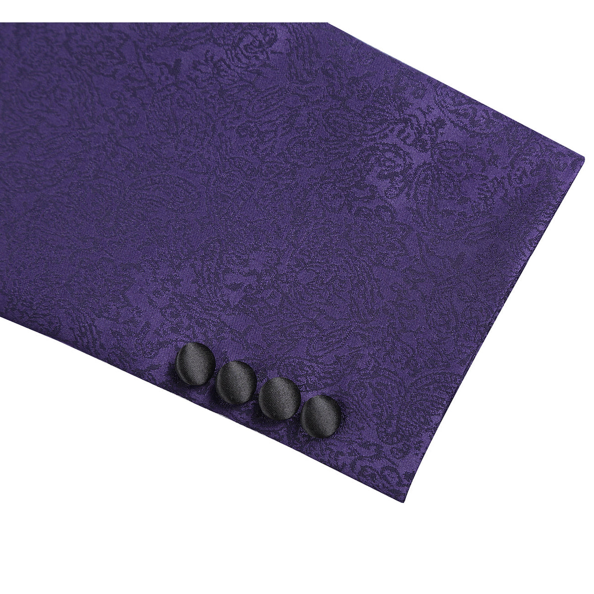 290-3 Men's Slim Fit Peak Lapel Tuxedo Blazer With Embroidered Pattern