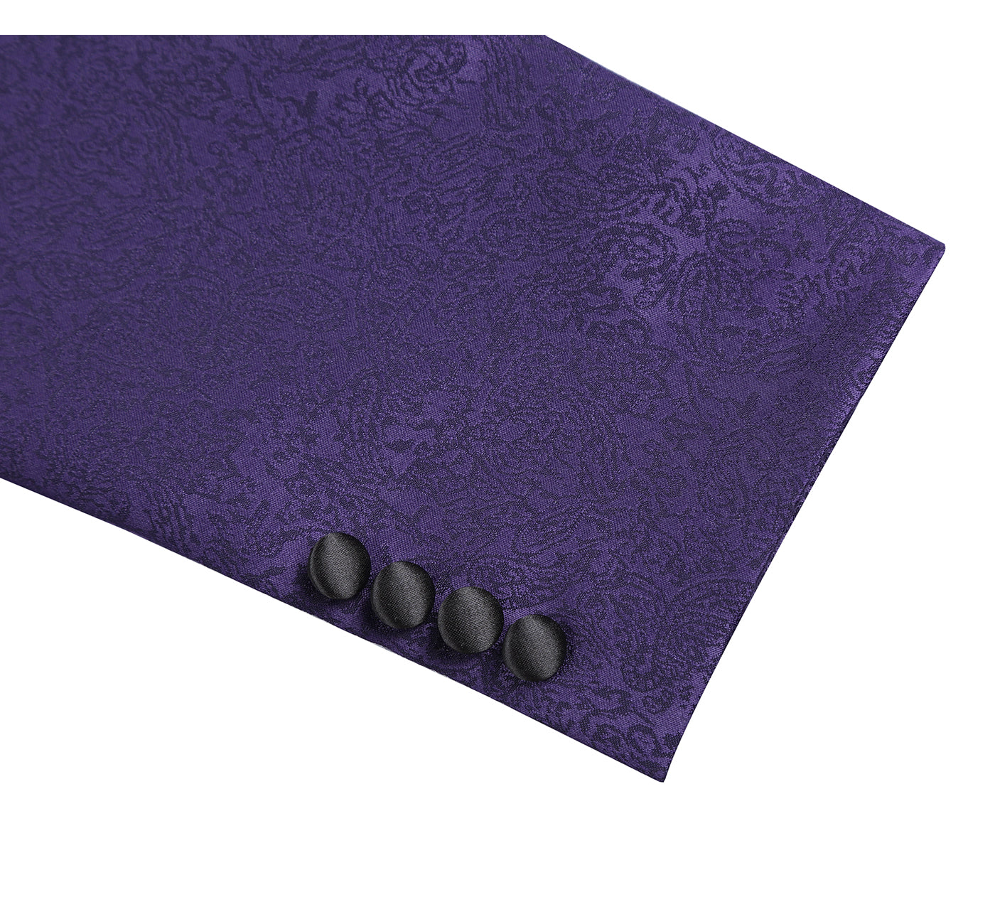 290-3 Men's Slim Fit Peak Lapel Tuxedo Blazer With Embroidered Pattern